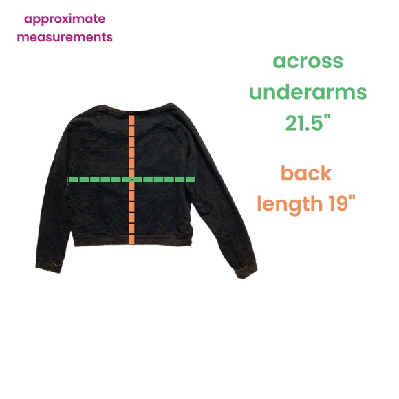 Disney Minnie Mouse Red Glitter Bow Crop Crewneck Sweatshirt Large NWT 3751 - Picture 3 of 7